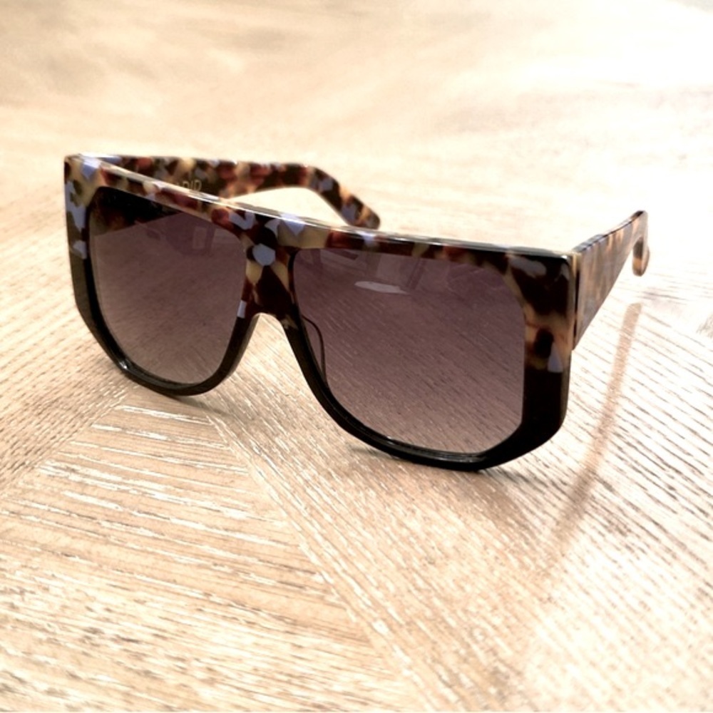 NWT HADID EYEWEAR Frequent Flyer ClubMasters, Black & Tortoise Mob Wife Style - Picture 3 of 12